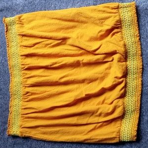 Anthropologie smocked strapless top